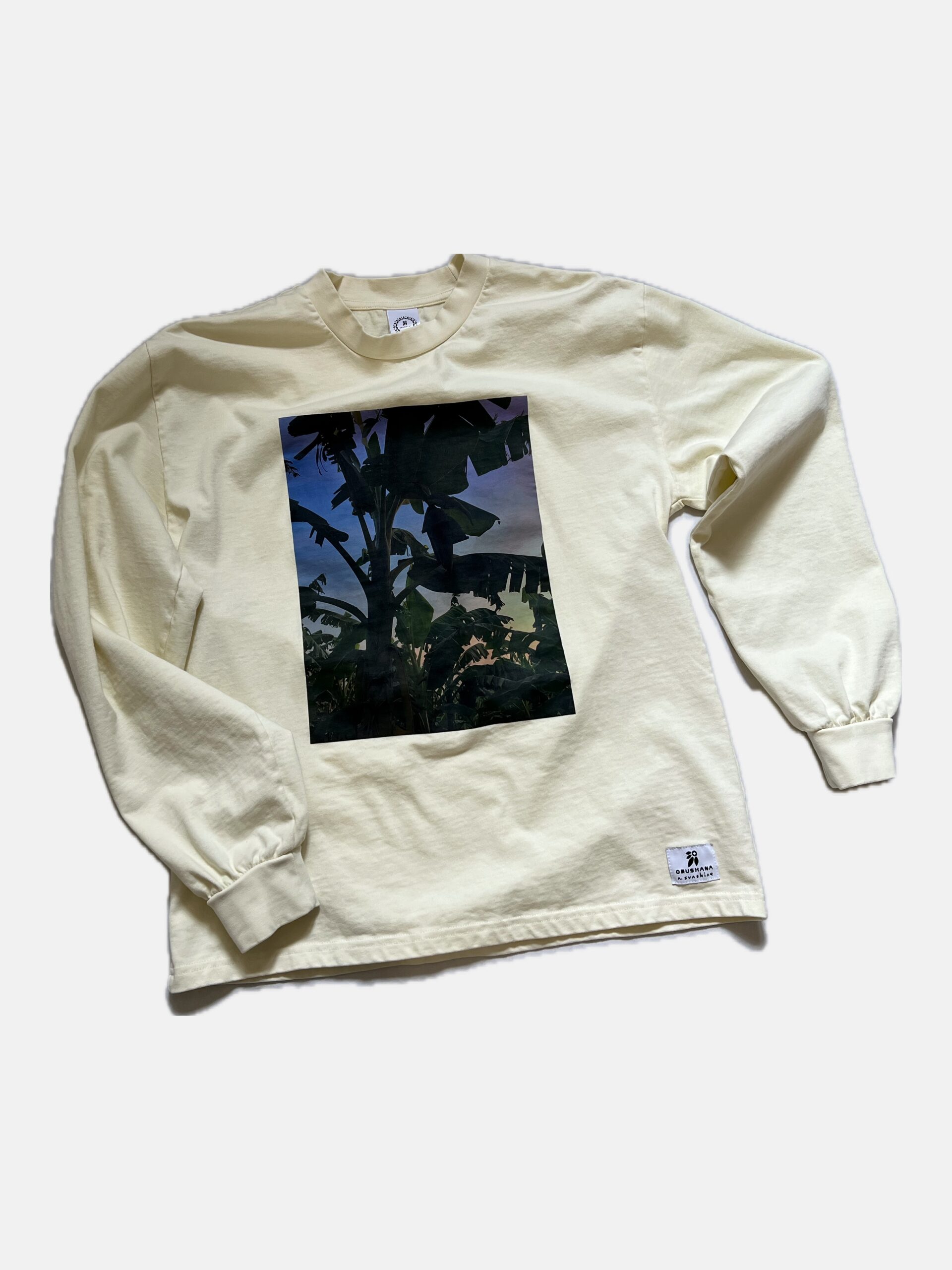 Matooke Tree Sunrise - Heavy-weight Long Sleeve T-shirt - Image 8