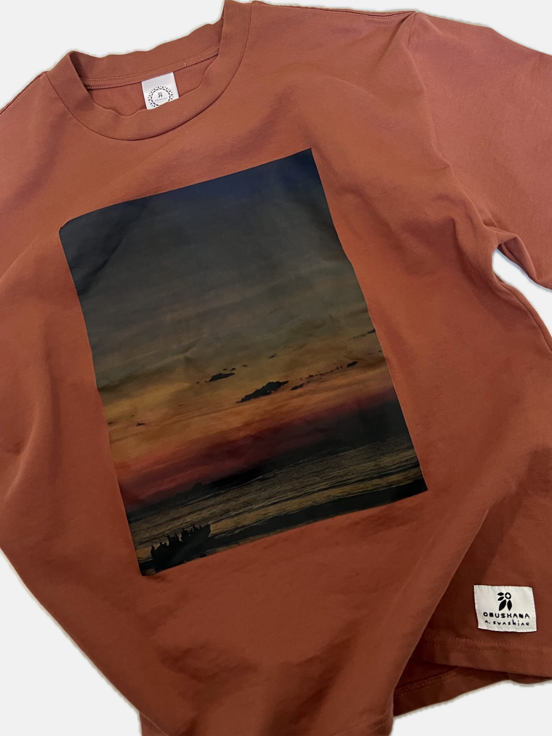 Rich Coast Sunset - Heavy-weight T-shirt - Image 4