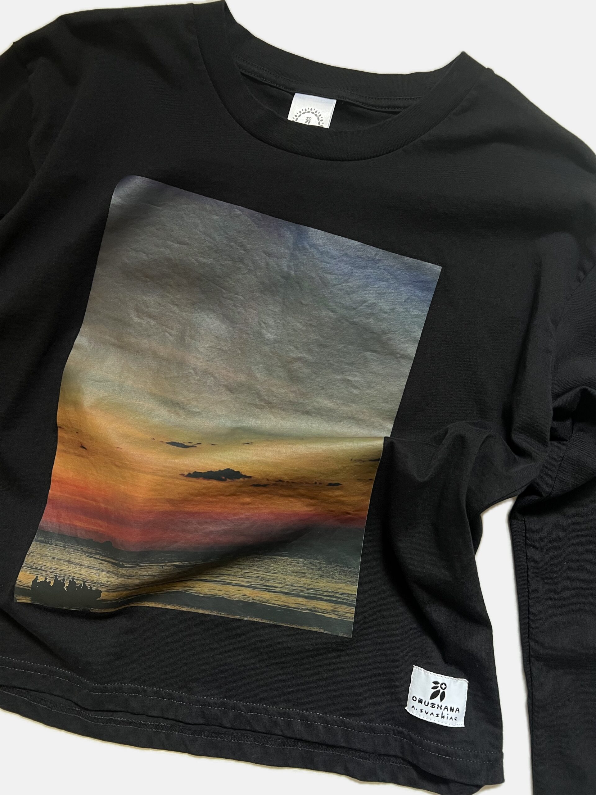Rich Coast Sunset - Mid-weight Long Sleeve T-shirt - Image 4
